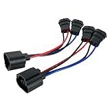 H13 9008 to H11 Exchange Connector Retrofit Wiring Harness Adapters Extension Conversion Cable for Headlight or Fog Light DIY Use Car Accessories, Pack of 2