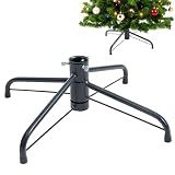Metal Christmas Tree Stand, 15.7 Inch Replacement Xmas Tree Stand Base Universal Folding Tree Stand for 3 Ft to 7 Ft Christmas Artificial Trees Fake Tree, Fits 0.5-1.25 Inch Tree Pole, Green