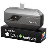 TOPDON TC002C Duo Thermal Camera, Compatible with Any USB-C iPhone, iPad & Android Device, 512 x 384 Super Resolution, 256 x 192 IR Resolution Thermal Imager, -4°F~1022°F Temp Range -Grey