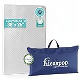 hiccapop Pack and Play Mattress Pad (38"x26"x1.25"), Playpen Pad, Portable Crib Mattress with Carry Bag, 1.25" Thick
