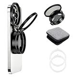 AWAKINK Magnetic CPL Filter for iPhone, 52mm Polarizing Filter, Circular Polarized Lens Filter with Foldable Stand, Rotatable Polarizer Filter Compatible with iPhone 17/16/15/14/13 and Smartphone