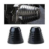 Mandark 2PCS Car Headlight Dust Covers, 100mm 4'' Dustproof Sealing Vehicle Forward Light Cap, Silicone Auto Front Lamp Protector with Threaded Fastening, Universal for SUV, Truck, RV