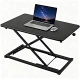 Standing Desk Converter Keyboard Riser Height Adjustable Black 23.6 Inch