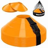 75/50/25 Pack, Pro-Grade Soccer Training Cones Set, Durable Agility Soccer Cones with Carry Bag & Strap Holder Ideal for Sports Training, Football, Soccer, Basketball- Trusted by Coaches & Athletes