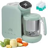 Chefhandy 5-in-1 Baby Food Maker with Stainless Steel Steam Basket, Green