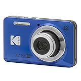 Kodak PIXPRO FZ55 Digital Camera, Compact Point & Shoot with 16MP Sensor, 5X Optical Zoom, 28mm Wide Angle, 1080p Video, Blue