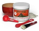 Aztec Secret Essential Indian Clay Mask Kit by Etana – 100% Natural Calcium Bentonite for Deep Pore Cleansing - Facial, Hair & Body Detox Set With Accessories