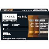 RXBAR Protein Bars, 12g Protein, Gluten Free Snacks, 3-Flavor Variety Pack, 18.3oz Box (10 Bars)