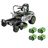 EGO Power+ Electric Riding Lawn Mower, 42" Deck with Zero Turn Radius, Includes (4) 56V 10.0Ah Batteries and Charger - ZT4204L