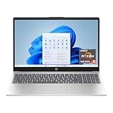 HP 15.6 inch Laptop, HD Touchscreen Display, AMD Ryzen 3 7320U, 8 GB RAM, 256 GB SSD, AMD Radeon Graphics, Windows 11 Home, Natural Silver, 15-fc0399nr