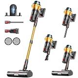Cordless Vacuum Cleaner, 650W/60Kpa/70 Mins Cordless Stick Vacuum, Self-Standing Wireless Vacuum with LED Displsy, 1.8L Dust Cup, Anti-Tangle Vacuum Cordless, Vacuum Cleaners for Home/Pet Hair/Carpet