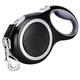 26Ft Retractable Dog Leash, Heavy Duty Great Leash for Dog up to 110 lbs, Anti-Slip Rubberized Handle, One-Handed Brake, Strong Nylon Tape, Tangle Free(Large Size).