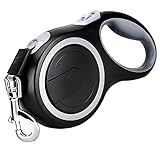 26Ft Retractable Dog Leash, Heavy Duty Great Leash for Dog up to 110 lbs, Anti-Slip Rubberized Handle, One-Handed Brake, Strong Nylon Tape, Tangle Free(Large Size).