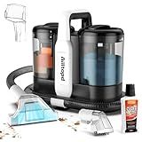 Portable Carpet & Upholstery Spot Cleaner Machine,15Kpa Deep Cleaning for Rug, Pet, Couch,Stairs & Car, Handheld Furniture Cleaner Machine with 2 Size BrushHead & Self-Cleaning System