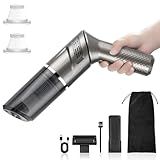 MZGO Cordless Car Vacuum Cleaner,Portable Handheld Vacuum with 90° Adjustable Handle,120W / 12000Pa Rechargeable Mini Dust Buster for Cars,Carpets and Pet Hair