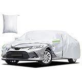 Car Cover Custom Fit for Toyota Camry 1996-2025, for Honda Accord 2001-2025, Waterproof All Weather for Automobiles Full Exterior Cover Rain Sun UV Protection with Door Zipper