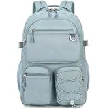 Lohol Water Resistant Backpack with Mulitiple Pockets for School Travel Outdoor College, 15.6 inch Laptop Daypack for Men and Women (Blue)