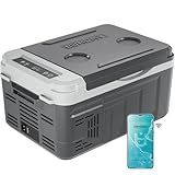 EUHOMY 12 Volt Refrigerator, 11 Quart (10L) Compressor Electric Cooler APP Control, Car Fridge 12/24V DC & 100-240V AC, Car refrigerator -4℉~68℉, Portable Freezer for RV, Camping, Travel