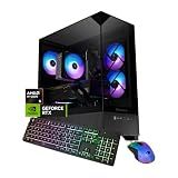 iBUYPOWER Element SE Gaming PC Desktop Computer AMD Ryzen 5 8400F CPU, NVIDIA GeForce RTX 3050 6GB GPU, 16GB DDR5 RAM, 1TB NVMe SSD, Windows 11 Home, Gamer Keyboard and Mouse - ESA5N3501