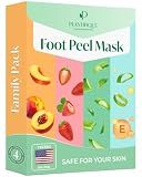 PLANTIFIQUE Foot Peeling Mask, Dermatologically Tested - 4 Pairs