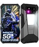 8849 Tank 4 Pro Rugged Smartphone 5G, IP68 Waterproof Android 14 Mobile Cell Phones Unlocked with Projector, 32GB+512GB, 6.73’’ AMOLED Screen, 11600mAh(120W)/1200LM Camping Light/GPS/OTG