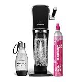 SodaStream - ART Sparkling Water Maker | STARTER KIT | CQC CO2 system | Includes 1x CO2 Cylinder, 1x32 & 1x16 Fl Oz Dishwasher Safe Bottles | Combine with Pepsi Flavors | Black