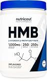 Nutricost HMB Powder (Beta-Hydroxy Beta-Methylbutyrate) 250 Grams - Gluten Free & Non-GMO