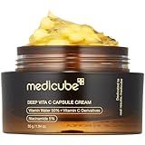 medicube Deep Vitamin C Golden Capsule Face Moisturizer - Liposome Capsules For Wrinkles, Skin Radiance - Transparent Gel for Glow Hydration - Korean Skin Care 1.94 oz