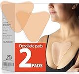 DoSensePro Reusable Silicone Chest Wrinkle Pads, Set of 2 Decollete Patches for Side Sleepers, Helps Reduce Cleavage & Chest Sleep Lines, Hydrating Anti-Aging Chest Pads for Women