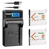 Kastar Battery (X2) & LCD Slim USB Charger for Sony NP-BN1 NPBN1 BC-CSN and Cyber-Shot DSC-QX10 QX30 QX100 DSC-TF1 DSC-TX10 TX20 TX30 DSC-W530 DSC-W570 DSC-W650 DSC-W800 DSC-W830 Digital Camera +More