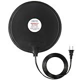 Dreyoo Bird Bath De Icer, 60w Submergible De Icer, Thermostatic Controlled Winter Water Heater Deicer for Bird, Chicken, Duck, Farm Trough, Design Patent Product (1 Pack)