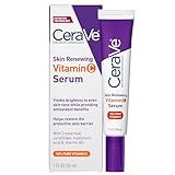 CeraVe Vitamin C Serum with Hyaluronic Acid, Skin Brightening Serum for Face with 10% Pure Vitamin C, Fragrance Free, 1 Fl. Oz