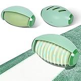 Nyosye Reusable Lint Roller for Pet Hair Extra Sticky, Travel Lint Roller for Clothes, Portable Washable Mini Lint Roller, ForestGreen-MediumAquamarine, 2.559in*3.94in