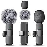 MAYBESTA Professional Wireless Mini Microphone for iPhone, iPad, Android Phone - Bluetooth Lavalier Lapel Mic for Video Recording - Clip on USB C Microphones for YouTube Tiktok Podcast Vlogging