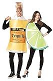Rasta Imposta Tequila Bottle & Lime Slice Couples Costume Liquor Drink Dress Up Cosplay Costumes, Adult One Size