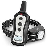 PATPET Dog Training Collar Shock Collar with Remote - 3 Training Modes, Beep, Vibration and Shock, Up to 1000 ft Remote Range, Rainproof for Small Medium Large Dogs