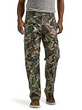 Relaxed Fit Stretch Cargo Pant, Green Brown Camo, 40W x 29L