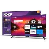 Roku Smart TV – 50-Inch Select Series 4K HDR RokuTV with Roku Enhanced Voice Remote, Brilliant 4K Picture, Automatic Brightness, & Seamless Streaming – Live Local News, Sports, Family Entertainment