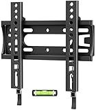 IWOBOARD 32 40 42 inch Fixed TV Monitor Wall Mount for LED LCD TVs & Monitor, Low Profile Small RV TV Mount, Easy Slim Flat Wall Bracket, Max VESA 200x200mm, 66lbs, Single Stud, Fit 19 24 42 inch