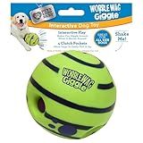 Wobble Wag Giggle Ball | Rolling Enrichment Toy for Fun Playtime, Interactive Play for Indoor or Outdoor, Keeps Dogs & Puppies Large, Medium or Small Busy & Moving, As Seen on TV | Pack of 1