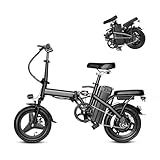 APYEAR Electric Bike for Adults, Ebike, Electric Bicycle with 576WH Removable Battery,14"/16" Folding Ebike, 20MPH,20+ Miles(MAX),500W High Motor,Multi-Shock Absorption,UL 2849,Commuting Mini E Bikes