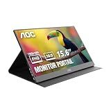 AOC 16" Portable Monitor FHD 60Hz USB-C IPS Ultra Slim Smart Cover 16T20