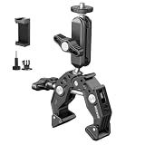 NEEWER Super Clamp with 3" Dual Ballhead Magic Arm, Cold Shoe, 1/4" Threads, Phone/Action Camera Mount Adapter for Desk Tripod Tube Crossbar Gimbal Rods Compatible with SmallRig GoPro DJI, ST83