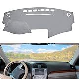 BERKSYDE Dashboard Dash Cover Mat Carpet Compatible with 2007-2011 Toyota Camry(Grey)