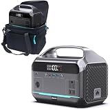 DARAN Portable Power Station, 288Wh LiFePO4 Battery, 350W (600W Peak) Power Bank with AC Outlet, Mini Solar Generator 7-Port Design, 2.1Hrs Fast Charing for Emergency, Hurricane (Solar Optional)