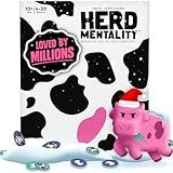 Herd Mentality: Udderly Funny Family Board Game | Easy & Fun for Big Groups of 4-20 Players | Includes 20 Extra Exclusive Questions