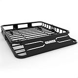 GarveeLife 46 in x 36 in Universal Roof Rack Carrier Basket, 200 LBS Capacity Rooftop Cargo Rack, Car Top Luggage Holder Basket Heavy Duty for SUVs, Trucks, Vehicles