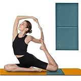 Feetlu Cushioned Yoga Knee Pad – 24” x 12” x 1/2” Extra-Thick Support for Workouts, Standing, and Kneeling Tasks (GRN)