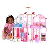 Barbie 3-Story Townhouse Dollhouse with Accessories