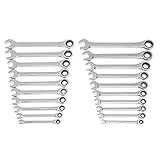 GEARWRENCH 20 Piece Ratcheting Combination Wrench | SAE & Metric | 35720A-02